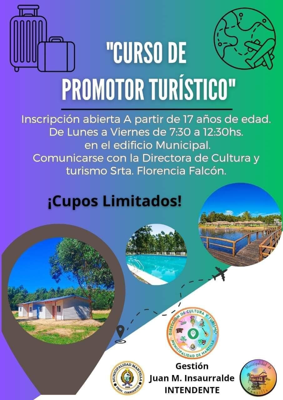 Inscripción abierta para el Curso de Promotor Turístico en Mantilla.